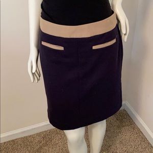 Navy work skirt